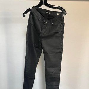 Levi’s Slim Fit Black pants with faux leather coating